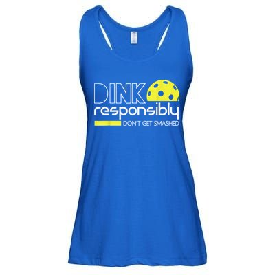 Pickleball Player Dink Responsibly Don't Get Smashed Ladies Essential Flowy Tank