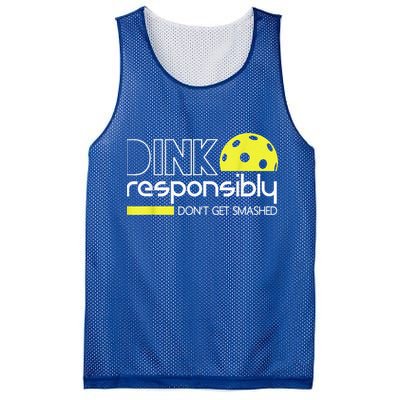 Pickleball Player Dink Responsibly Don't Get Smashed Mesh Reversible Basketball Jersey Tank