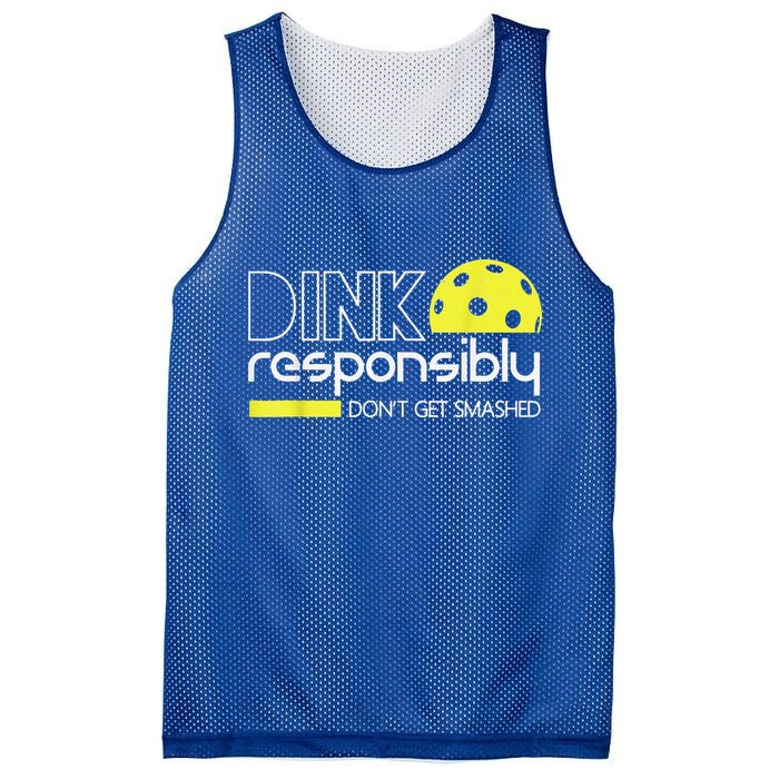 Pickleball Player Dink Responsibly Don't Get Smashed Mesh Reversible Basketball Jersey Tank