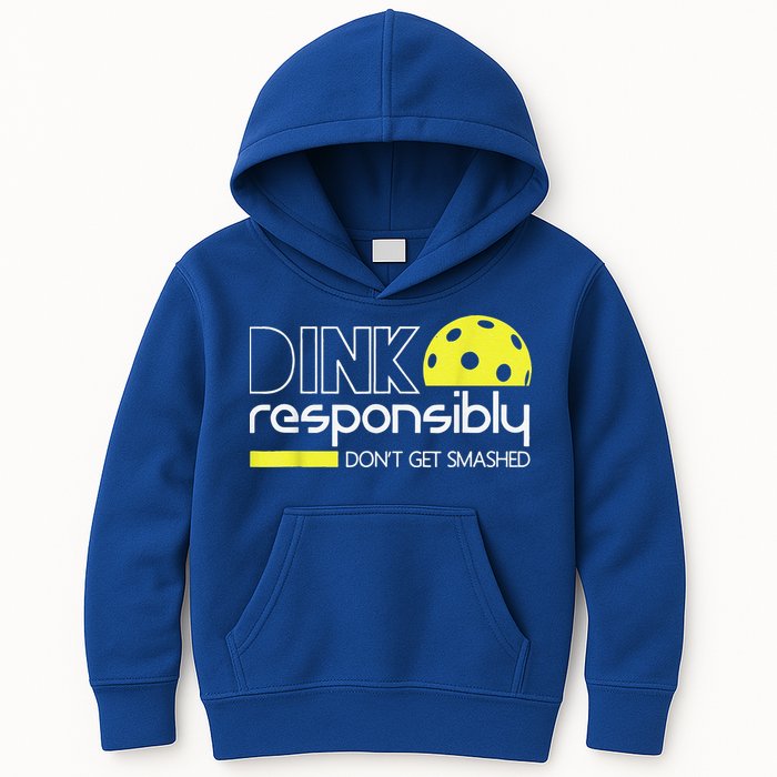 Pickleball Player Dink Responsibly Don't Get Smashed Kids Hoodie