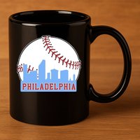 Phillies Philly Dancing On My Own Philadelphia Baseball 11oz C Handle Ceramic Mug