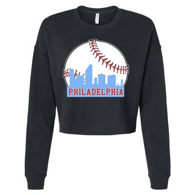 Phillies Philly Dancing On My Own Philadelphia Baseball Cropped Pullover Crew