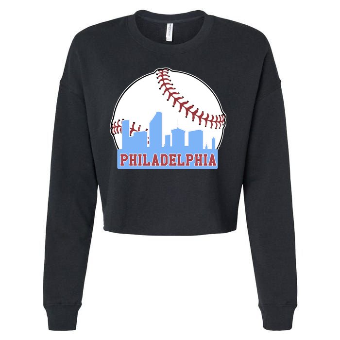 Phillies Philly Dancing On My Own Philadelphia Baseball Cropped Pullover Crew