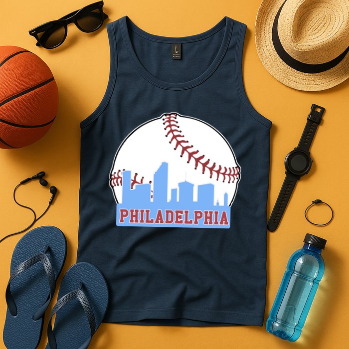 Phillies Philly Dancing On My Own Philadelphia Baseball Tank Top