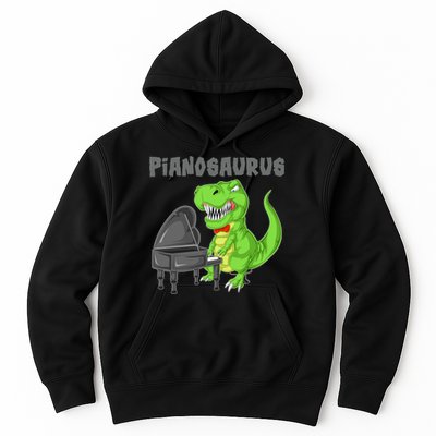 Pianosaurus Piano Dinosaur Hoodie