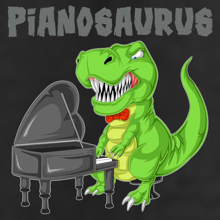 Pianosaurus Piano Dinosaur Adult Drive Performance Visor