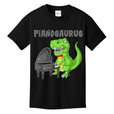 Pianosaurus Piano Dinosaur Kids T-Shirt