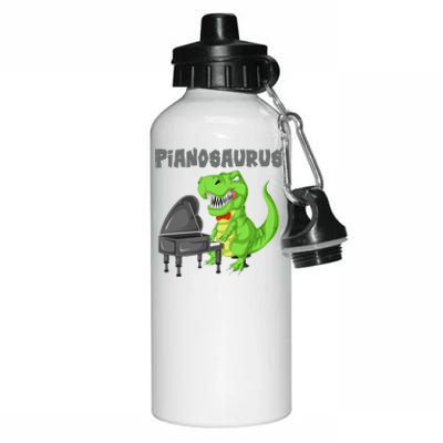 Pianosaurus Piano Dinosaur Aluminum Water Bottle 