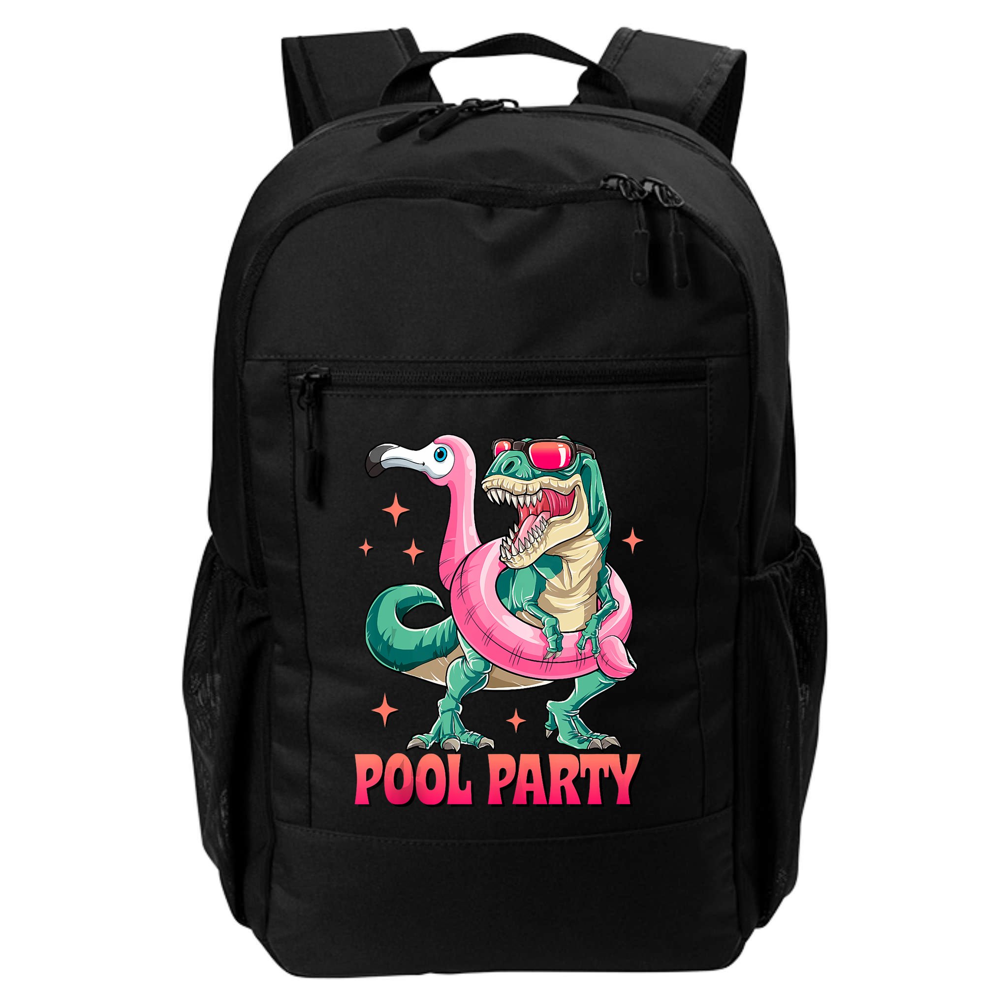 Pool Party Dinosaurflamingo Float Funny T Rex Gifts Tank Top Backpack