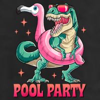 Pool Party Dinosaurflamingo Float Funny T Rex Gifts Tank Top 25L Jumbo Tote