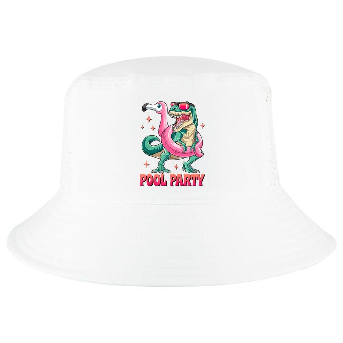 Pool Party Dinosaurflamingo Float Funny T Rex Gifts Tank Top Cool Comfort Performance Bucket Hat