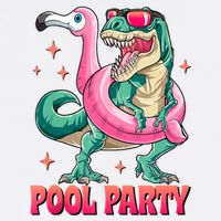 Pool Party Dinosaurflamingo Float Funny T Rex Gifts Tank Top Cool Comfort Performance Bucket Hat