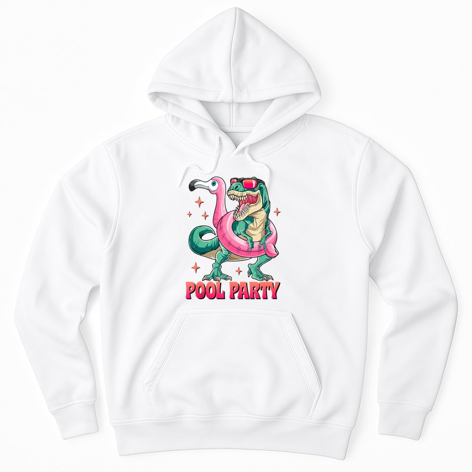 Pool Party Dinosaurflamingo Float Funny T Rex Gifts Tank Top Hoodie