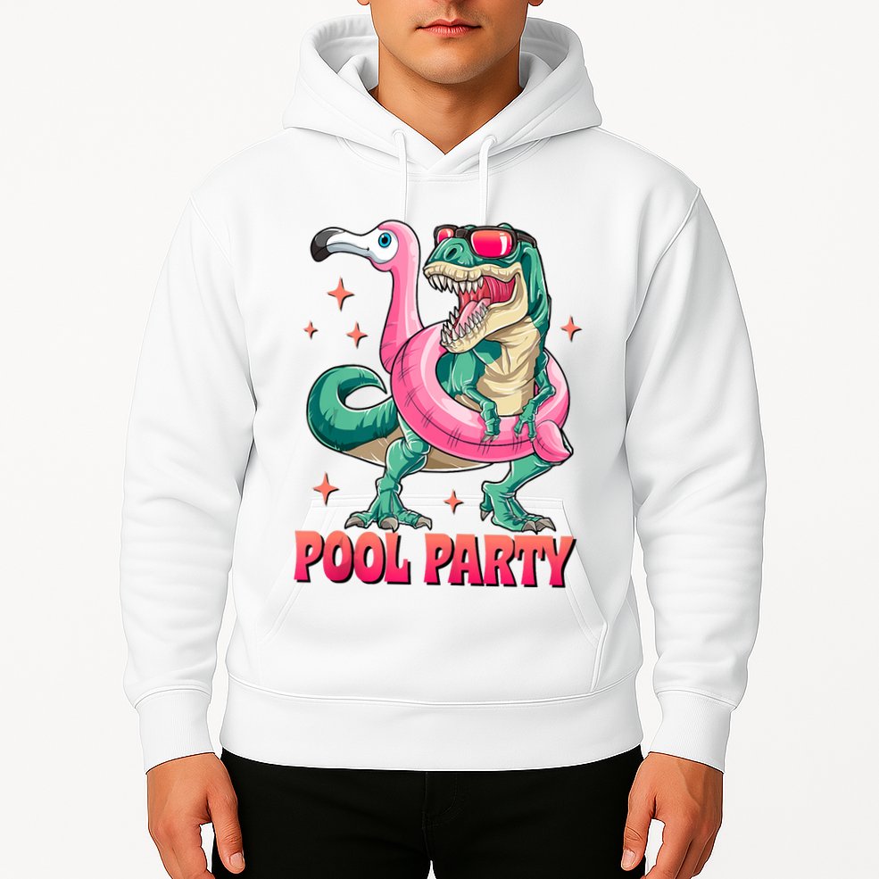 Pool Party Dinosaurflamingo Float Funny T Rex Gifts Tank Top Hoodie