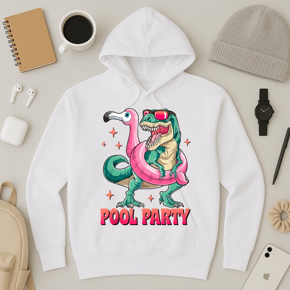 Pool Party Dinosaurflamingo Float Funny T Rex Gifts Tank Top Hoodie