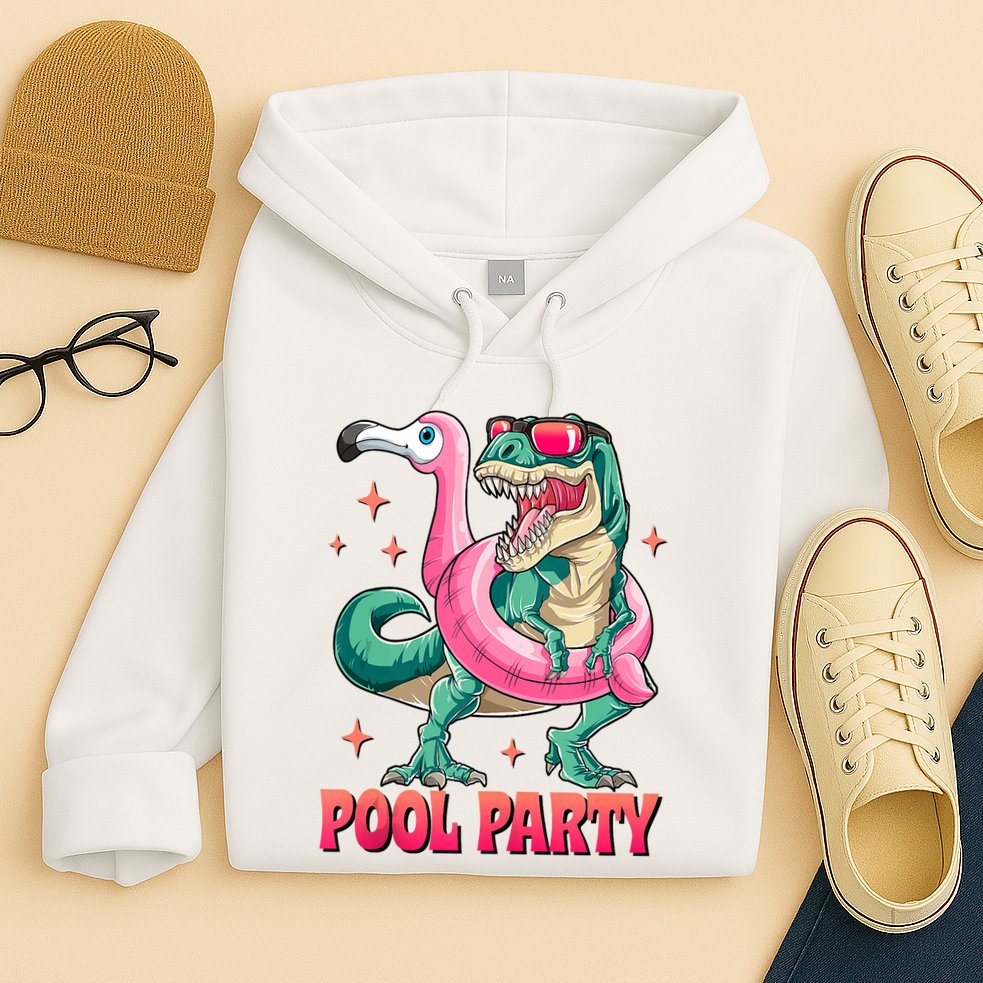 Pool Party Dinosaurflamingo Float Funny T Rex Gifts Tank Top Hoodie