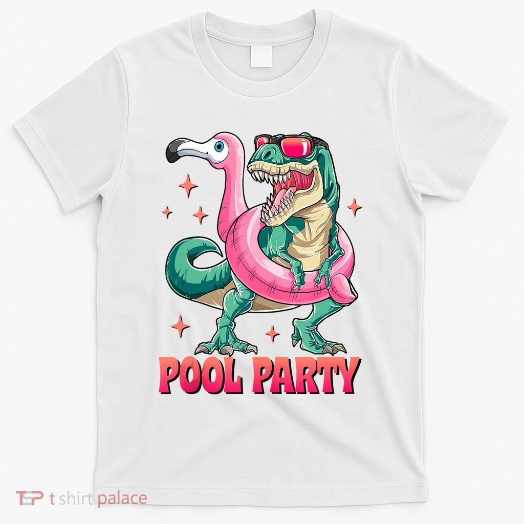 Pool Party Dinosaurflamingo Float Funny T Rex Gifts Tank Top T-Shirt