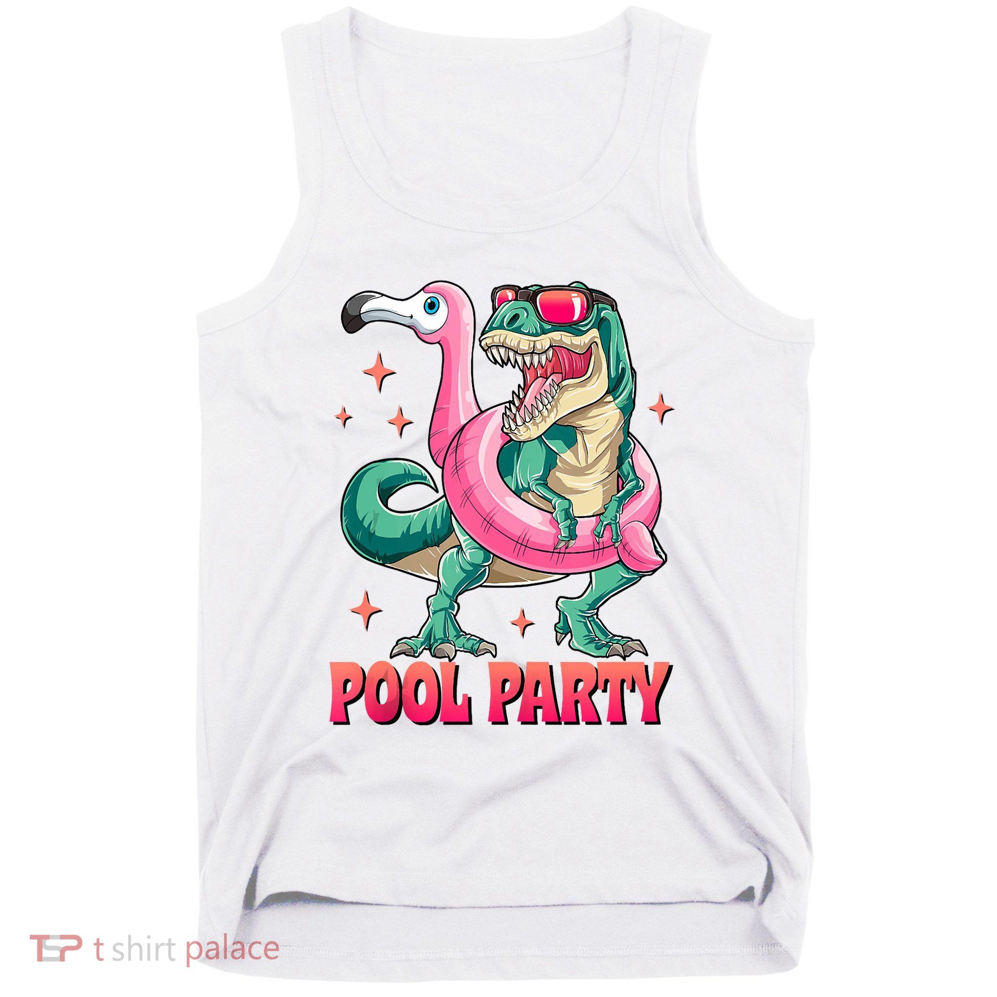 Pool Party Dinosaurflamingo Float Funny T Rex Gifts Tank Top Tank Top
