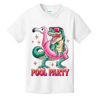 Pool Party Dinosaurflamingo Float Funny T Rex Gifts Tank Top Kids T-Shirt