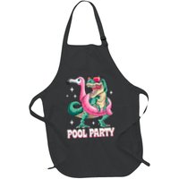 Pool Party Dinosaur Flamingo Float Funny T Rex Summer Apron