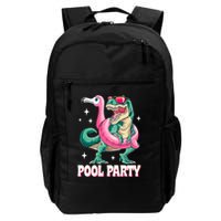 Pool Party Dinosaur Flamingo Float Funny T Rex Summer Backpack