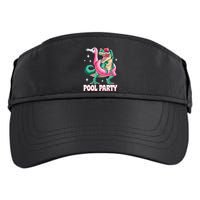 Pool Party Dinosaur Flamingo Float Funny T Rex Summer Adult Drive Performance Visor
