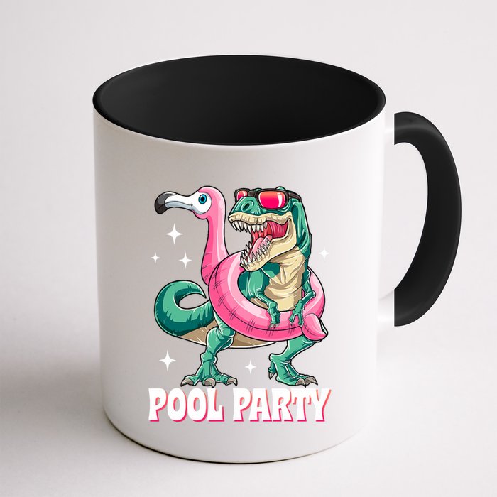 Pool Party Dinosaur Flamingo Float Funny T Rex Summer Mug