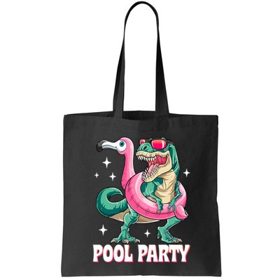 Pool Party Dinosaur Flamingo Float Funny T Rex Summer Bag