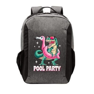 Pool Party Dinosaur Flamingo Float Funny T Rex Summer Vector Backpack