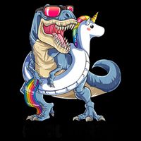 Pool Party Dinosaur Unicorn Funny T Rex Float Rainbow Cute Tank Top Impact Tech Backpack