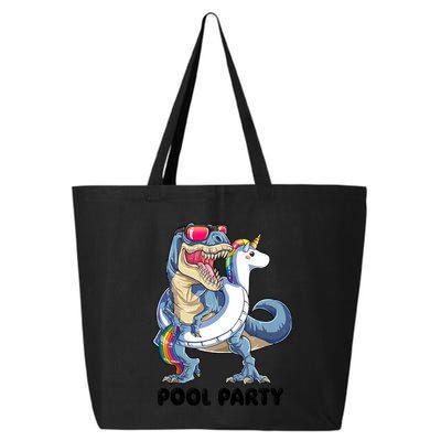 Pool Party Dinosaur Unicorn Funny T Rex Float Rainbow Cute Tank Top 25L Jumbo Tote
