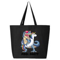 Pool Party Dinosaur Unicorn Funny T Rex Float Rainbow Cute Tank Top 25L Jumbo Tote