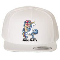 Pool Party Dinosaur Unicorn Funny T Rex Float Rainbow Cute Tank Top Wool Snapback Cap