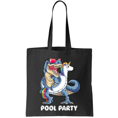 Pool Party Dinosaur Unicorn T Rex Float Rainbow Gift Bag