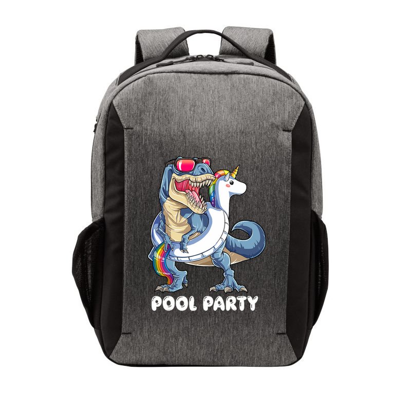 Pool Party Dinosaur Unicorn T Rex Float Rainbow Gift Vector Backpack