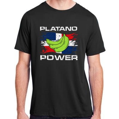 Platano Power Dominican Republic Flag Design Adult ChromaSoft Performance T-Shirt