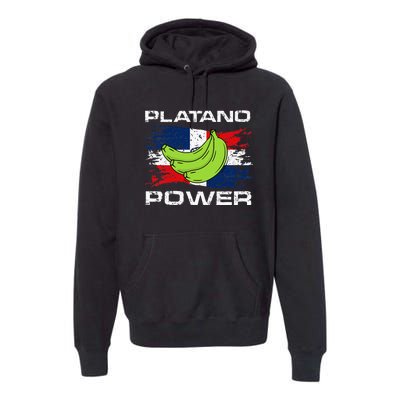 Platano Power Dominican Republic Flag Design Premium Hoodie