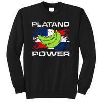 Platano Power Dominican Republic Flag Design Tall Sweatshirt