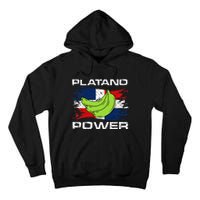 Platano Power Dominican Republic Flag Design Tall Hoodie