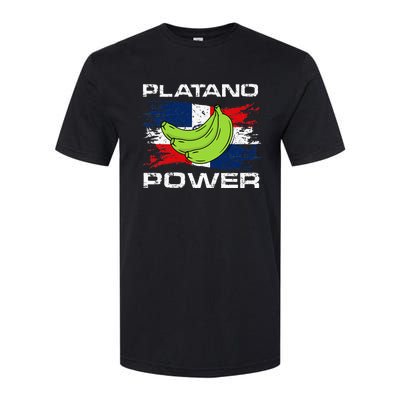 Platano Power Dominican Republic Flag Design Softstyle CVC T-Shirt