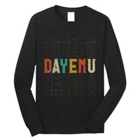 Pesach Passover Dayenu Enough Prayer Seder Jewish Long Sleeve Shirt