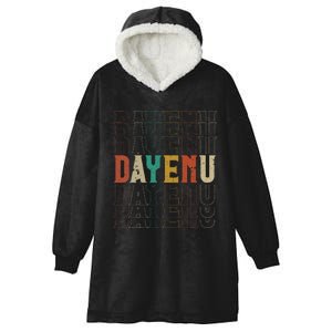 Pesach Passover Dayenu Enough Prayer Seder Jewish Hooded Wearable Blanket