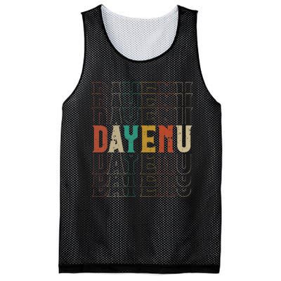 Pesach Passover Dayenu Enough Prayer Seder Jewish Mesh Reversible Basketball Jersey Tank