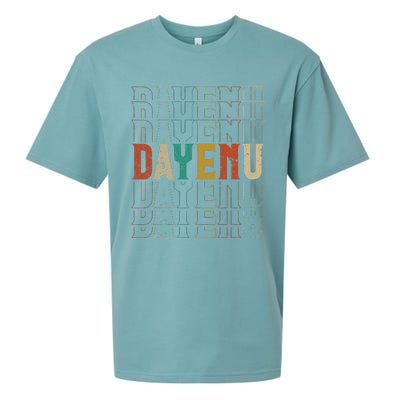 Pesach Passover Dayenu Enough Prayer Seder Jewish Sueded Cloud Jersey T-Shirt