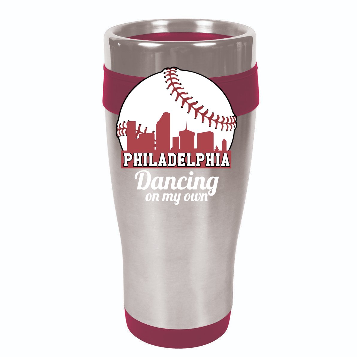 Phillies Philly Dancing On My Own Philadelphia Baseball Cropped Pullover Crew