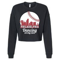 Phillies Philly Dancing On My Own Philadelphia Baseball Cropped Pullover Crew