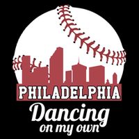 Phillies Philly Dancing On My Own Philadelphia Baseball Cropped Pullover Crew