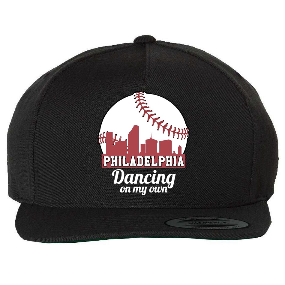 Phillies Philly Dancing On My Own Philadelphia Baseball Wool Snapback Cap