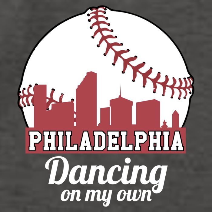 Phillies Philly Dancing On My Own Philadelphia Baseball Vector Backpack