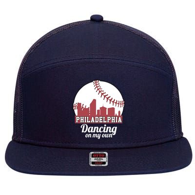 Phillies Philly Dancing On My Own Philadelphia Baseball 7 Panel Mesh Trucker Snapback Hat